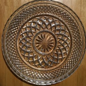 Crystal serving tray